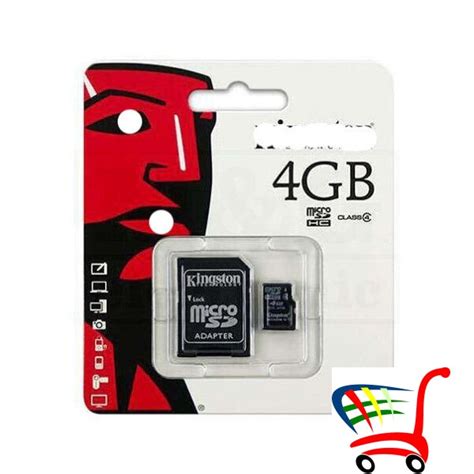 Memorijska Micro SD 4GB SD Adapter Memorijska Micro SD 4GB SD