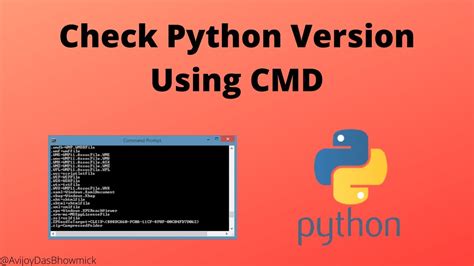 How To Check Python Version In Cmd Templates Sample Printables