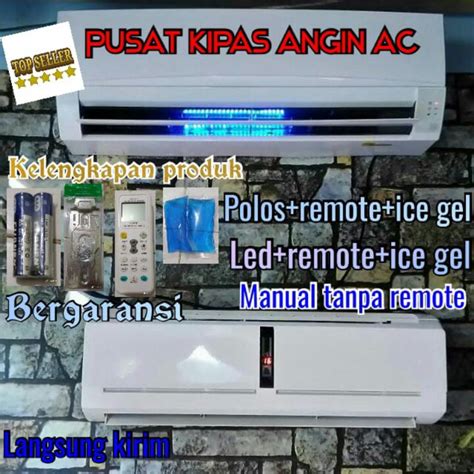 Jual Kipas Angin Model Ac Remote Polos Led 1 5pk 2pk 2 5pk 3pk Free Ice