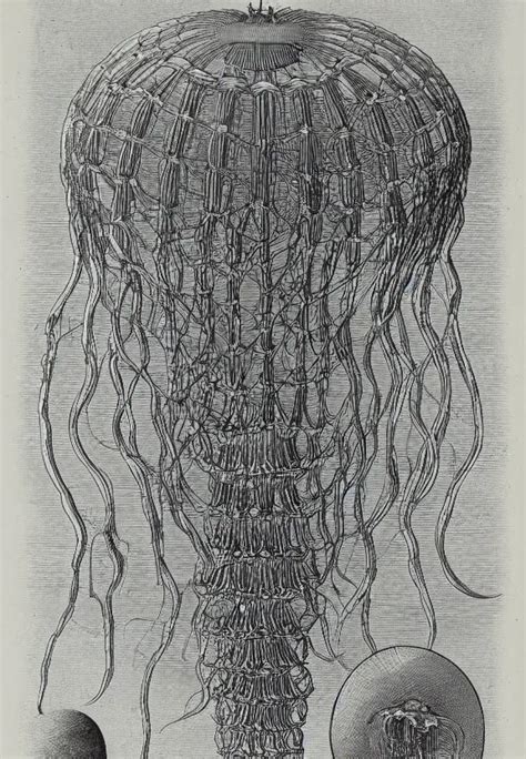 Historic Scientific Illustration Of A Species Of Stable Diffusion