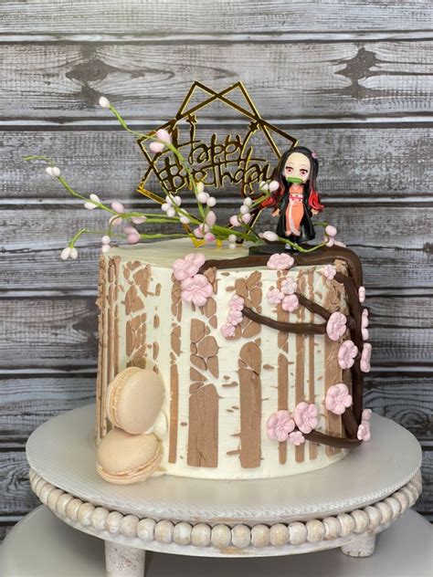 Demon Slayer Nezuko Anime Cake Pretty Birthday Cakes Cute Birthday