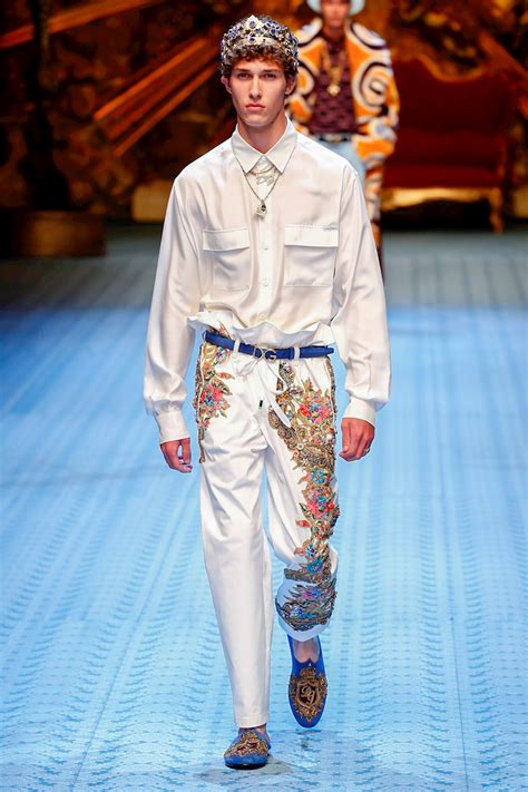 Dolce Gabbana Fashion Show Menswear Collection Spring Summer 2019