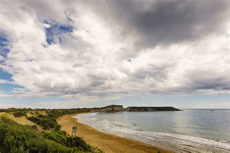 Gerakas Beach Sea Turtle Nesting Site Clouds Sunny National Park Photo