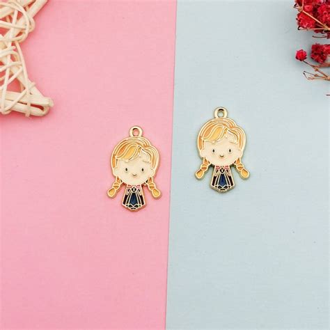 10pcs Princess Enamel Charms Alloy Charm Pendant Tiny Charm Etsy