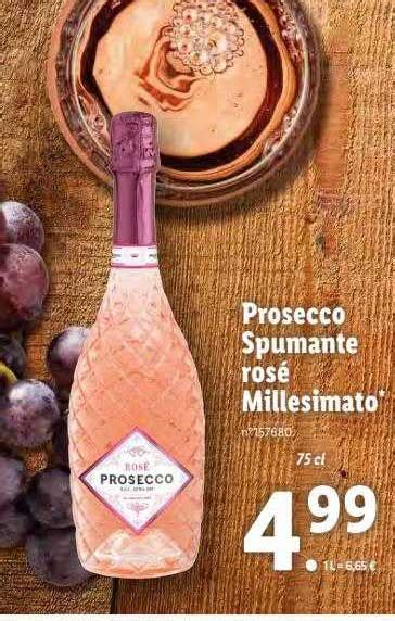 Promo Prosecco Spumante Rosé Millesimato Chez Lidl Icataloguefr