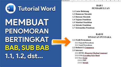 √ Panduan Cara Penulisan Sub Bab Yang Benar Di Karya Ilmiah