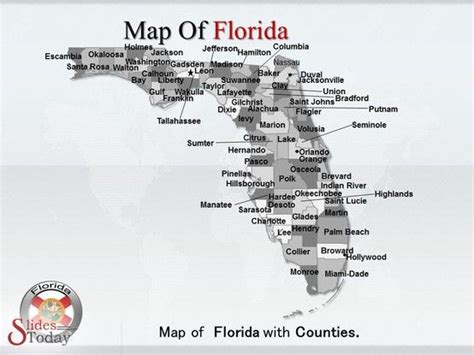 Map Of Florida With Countries Labeled