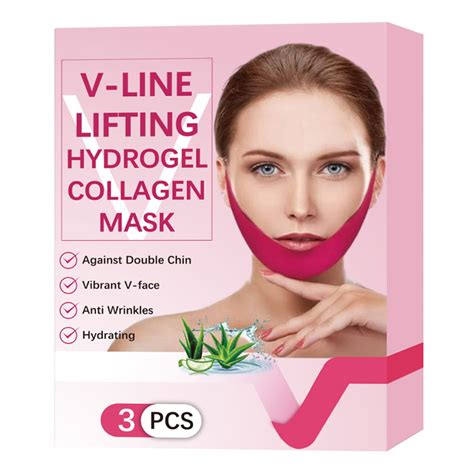 Double Chin Eliminator V Line Shaping Face Masks Toning Hydrogel Collagen Mask With Hyaluronic