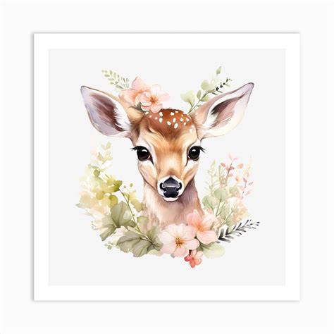 Cute Fawn 7 Art Print by Fomo Creative - Fy