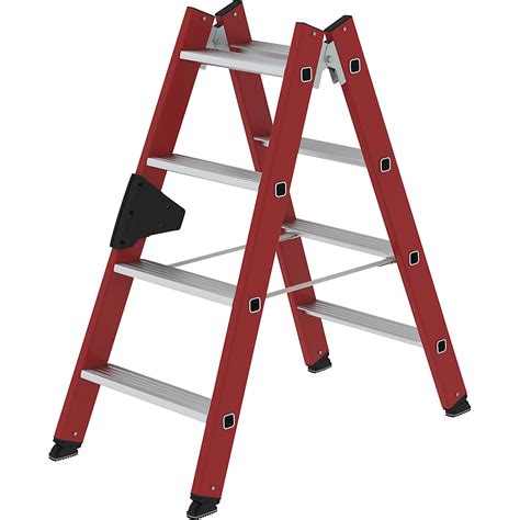 Plastic Ladder MUNK With Ribbed Aluminium Steps Kaiserkraft