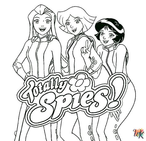 Coloriage Totally Spies à imprimer gratuit pour les fans