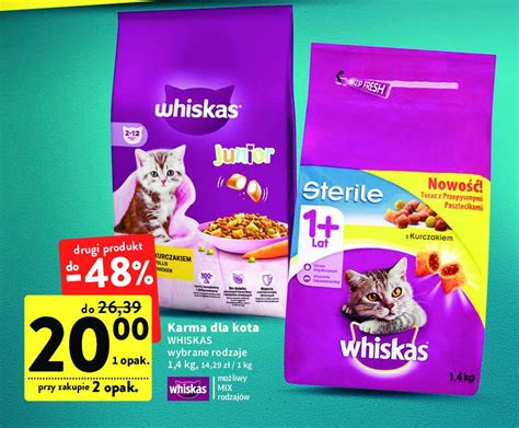 Karma Dla Kota Z Kurczakiem Whiskas Junior Cena Promocje Opinie