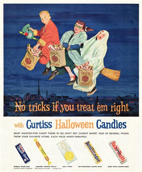 Curtiss Halloween Candy 1963 Ad Rvintageads