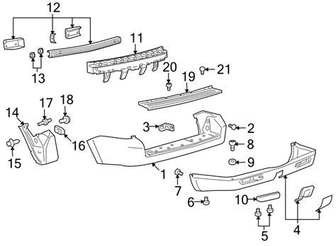 Mazda Tribute Bumper Guide (Right, Rear). Retainer, Installation ...