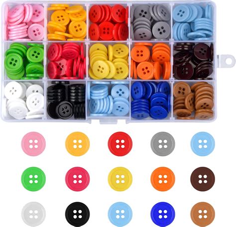 Pcs Bouton Multicolore Boutons Ronds En R Sine M Lang S Boutons D