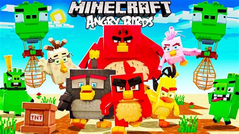 Minecraft Angry Birds Bedrock Dlc Mashup Pack Youtube