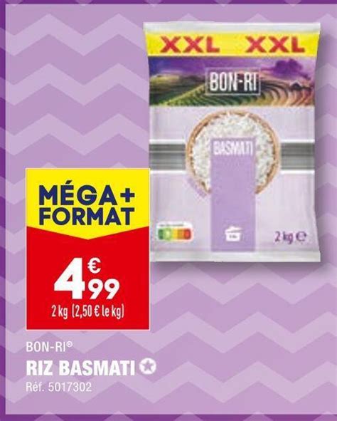 Promo Bon Ri Riz Basmati Chez ALDI