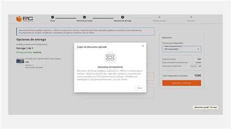 Cupones descuento y Códigos promocionales PcComponentes