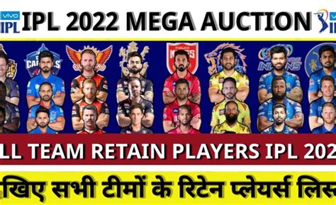 What Are The Ipl 2022 Mega Auction Retained Players