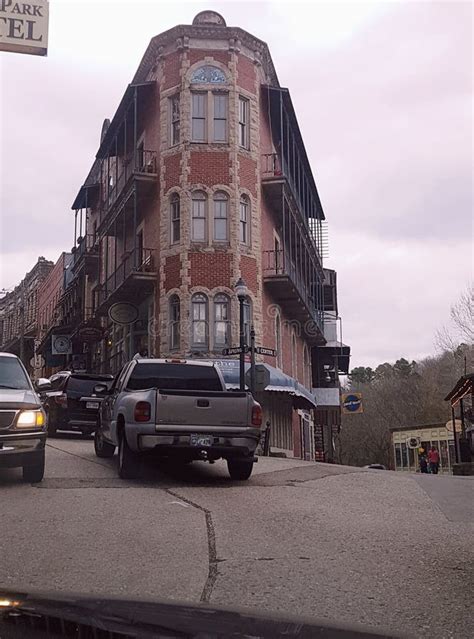 Basin Park Hotel At Historic Eureka Springs Downtown Arkansas Stock