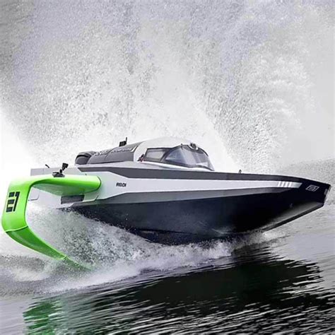 E S Racebird Electric Powerboat Literally Flies Over The Water