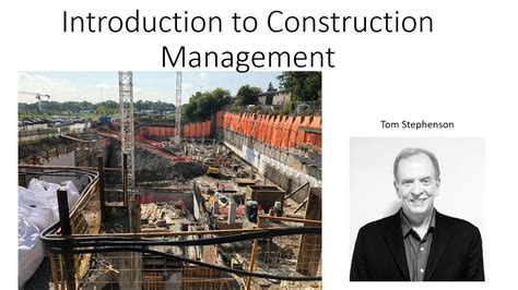 Lecture 2a Introduction To Construction Management The Role Of Project