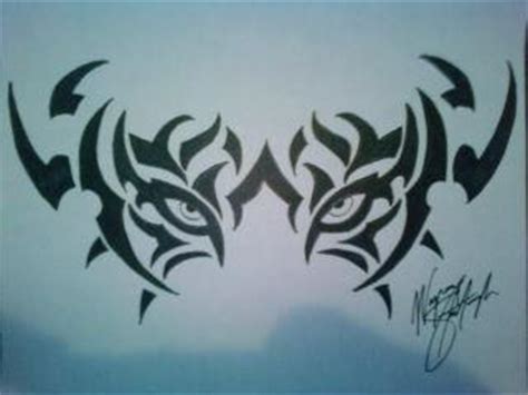 tribal tiger eyes by waynebob84 on DeviantArt