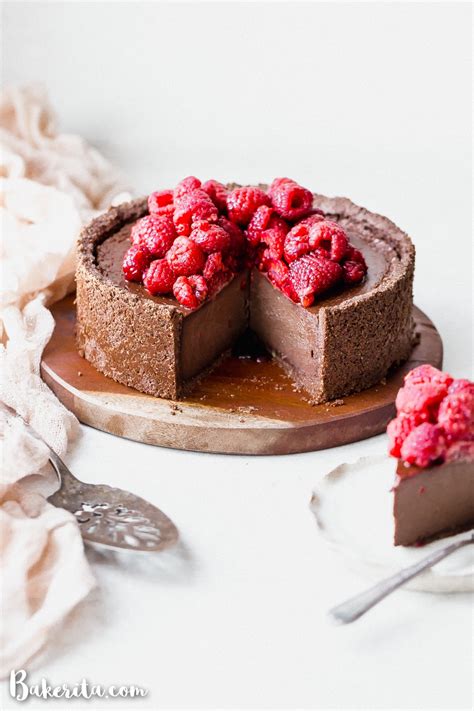 Baked Vegan Chocolate Cheesecake • Bakerita