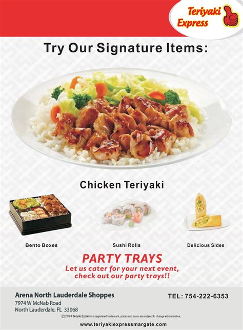 Menu - Teriyaki Express