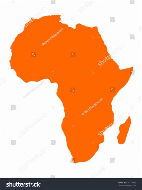 Map Africa Stock Vector Royalty Free 116110321 Shutterstock