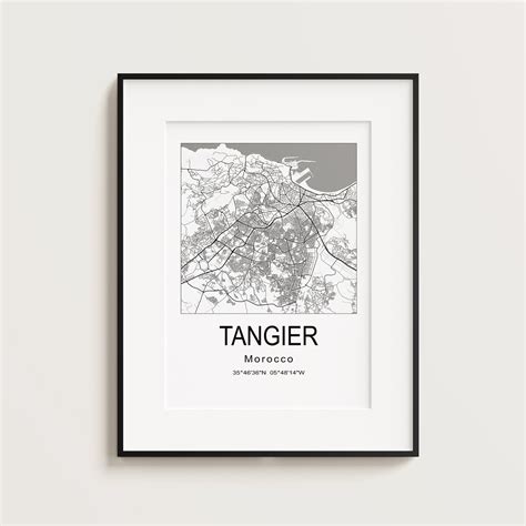 Printable Tangier Morocco City Map – Dandi Studio