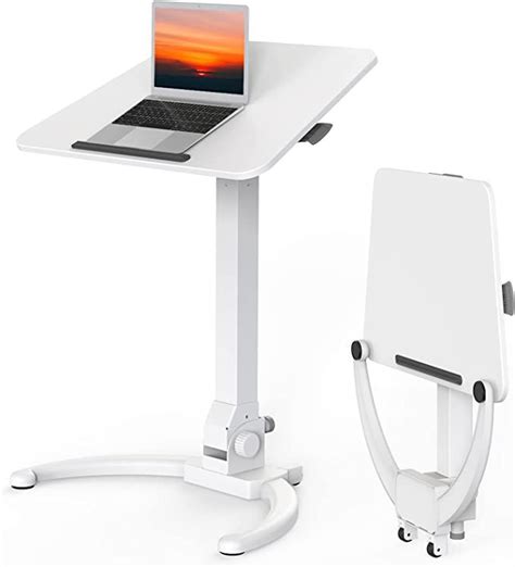 Joy Worker Foldable Mobile Standing Desk Height Adjustable Sit Stand