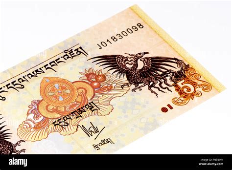 Ngultrum Bank Note Of Bhutan Ngultrum Is The National Currency Of