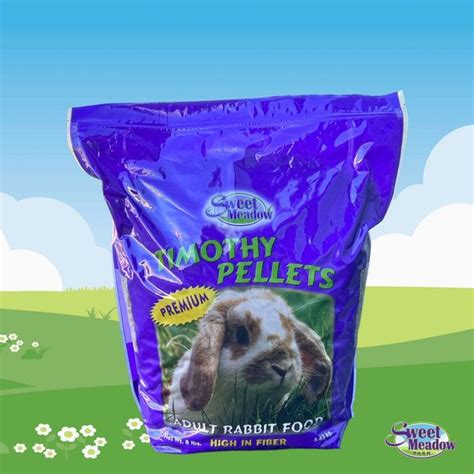 SWEET MEADOW FARM Timothy Pellets Adult Rabbit Food 8 Lb Bag Chewy