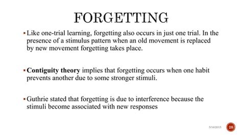 Guthrie’s Contiguous Conditioning Ppt