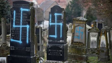 France Anti Semitism Strasbourg Jewish Memorial Vandalised Bbc News