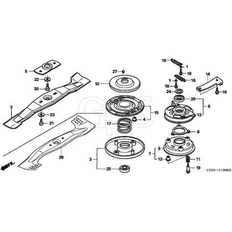 Honda Hrh K Hxeh Mzbu Rotary Blade Diagram Ghs