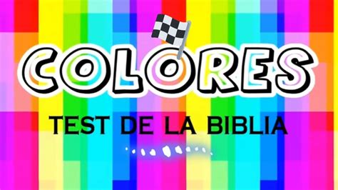 COLORES en la BIBLIA Test De Conocimiento BÍBLICO YouTube