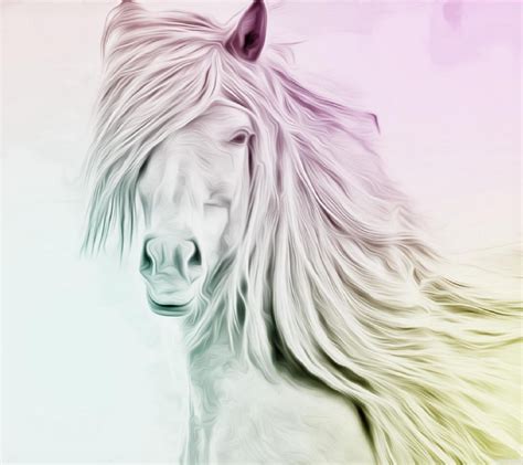 Horse Art Wallpaper Download To Your Mobile From Phoneky