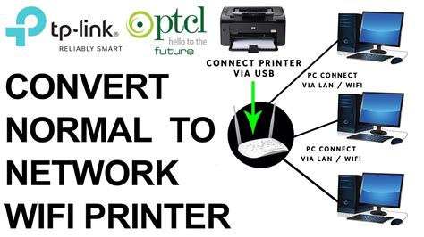 How To Convert Usb Printer To Network And Wifi Printer Ptcl Tp Link