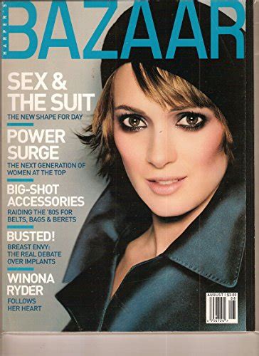 Harper S Bazaar August Sex And The Suit Winona Ryder Azzedine Alaia Hb Amazon Books