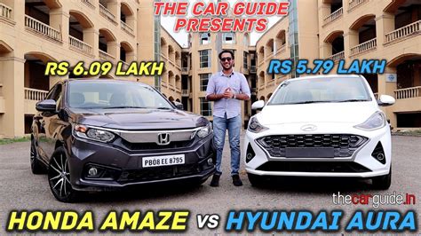 Hyundai Aura Vs Honda Amaze Best Sedan In Rs 10 Lakh 🔥 The Car Guide