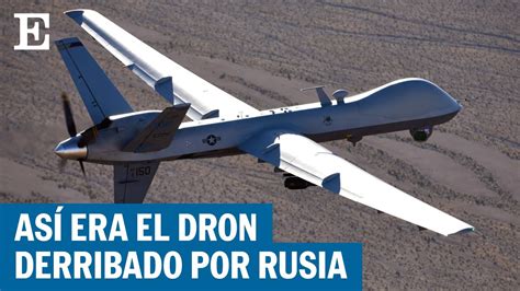 As Es El Dron De Ee Uu Derribado Por Rusia Guerra Ucrania Youtube