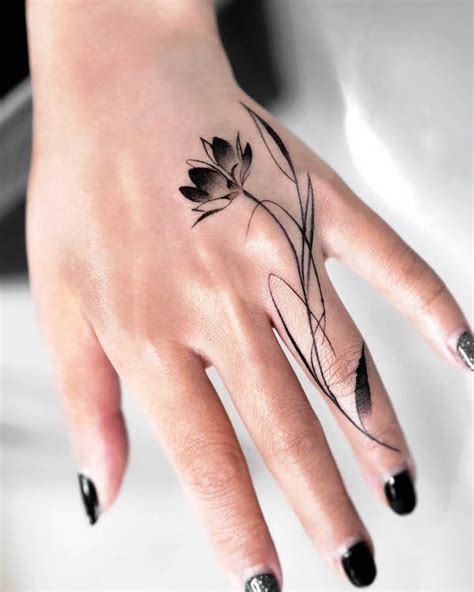 Lotus Flower Tattoo On Hand Best Flower Site