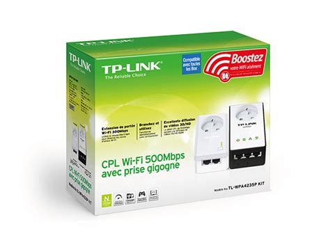 Tl Wpa P Kit Kit Cpl Av Wi Fi N Avec Prise Gigogne Tp