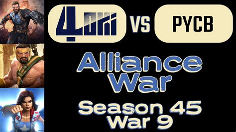 Alliance War Season War Loki Vs Pycb Youtube