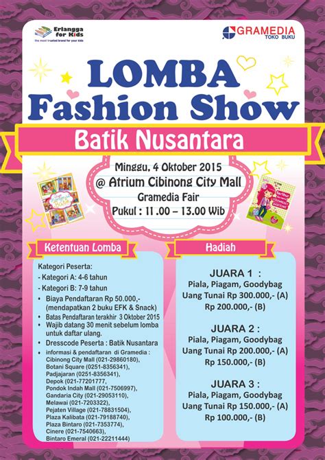 Contoh Brosur Fashion Show