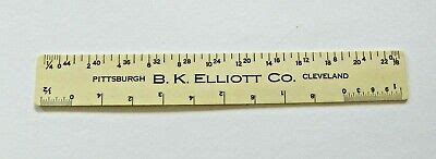 Vintage Celluloid B K Elliott Co Ruler EBay