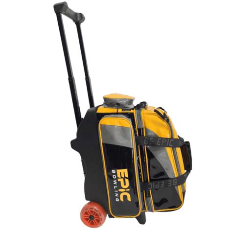 Epic Noble Mango Orange 2 Ball Double Roller Bowling Bag Epic Bowling