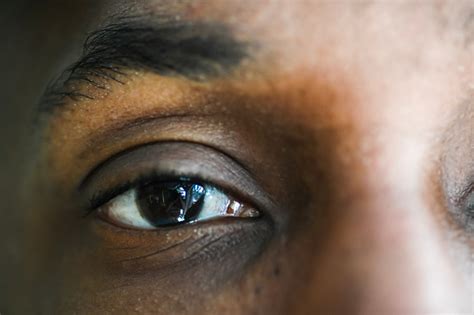 Eyes Of An African American Man Extreme Close Up Stock Photo Download